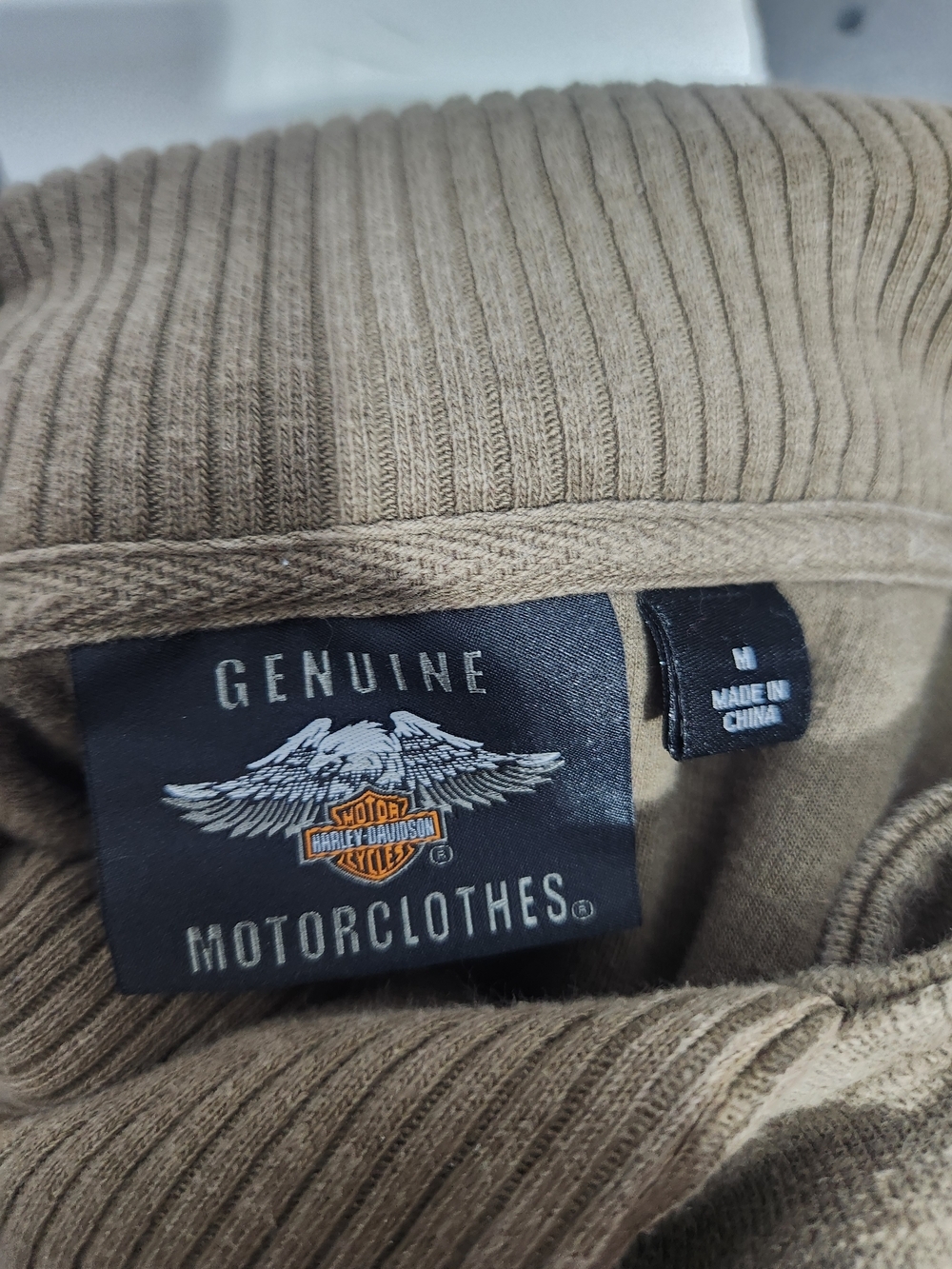 Harley-Davidson Olive Double-Breasted Pea Coat - Picture 5 of 5